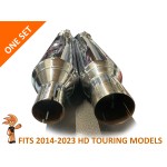 Last One. Stock Chrome Harley-Davidson Touring Exhaust Slip-ons