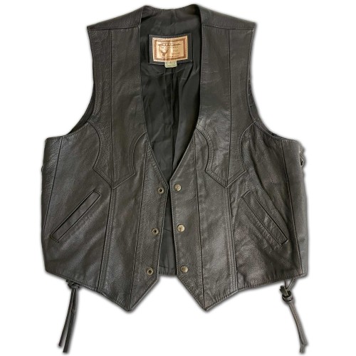 Leather Biker Vest (Small)