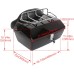 Black Motorcycle Trunk Tour Pack with Backrest