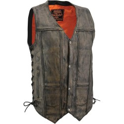 Distressed 10 Pocket Vest