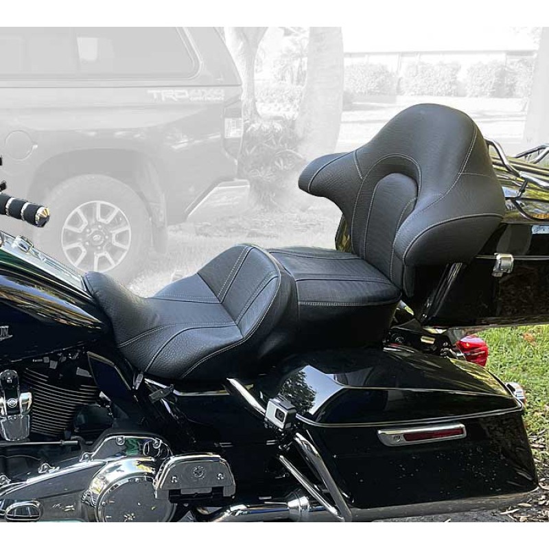 C.C. RIDER King Passenger Backrest King Tour Pack Trunk Backrest